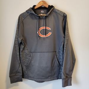 Majestic Chicago Bears Grey Hoodie Size S